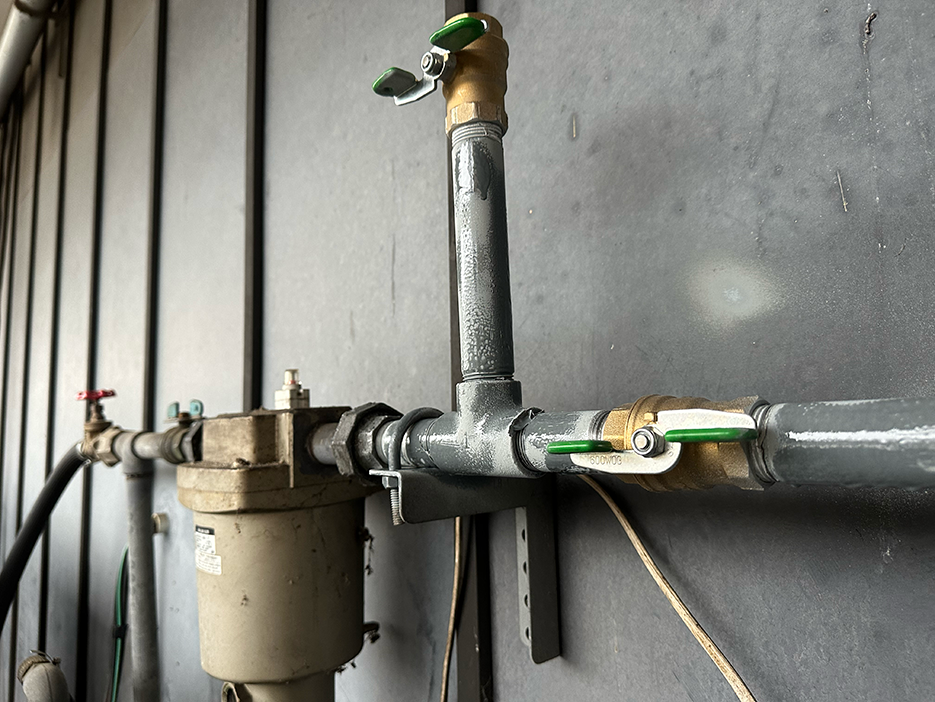 エアー配管の交換